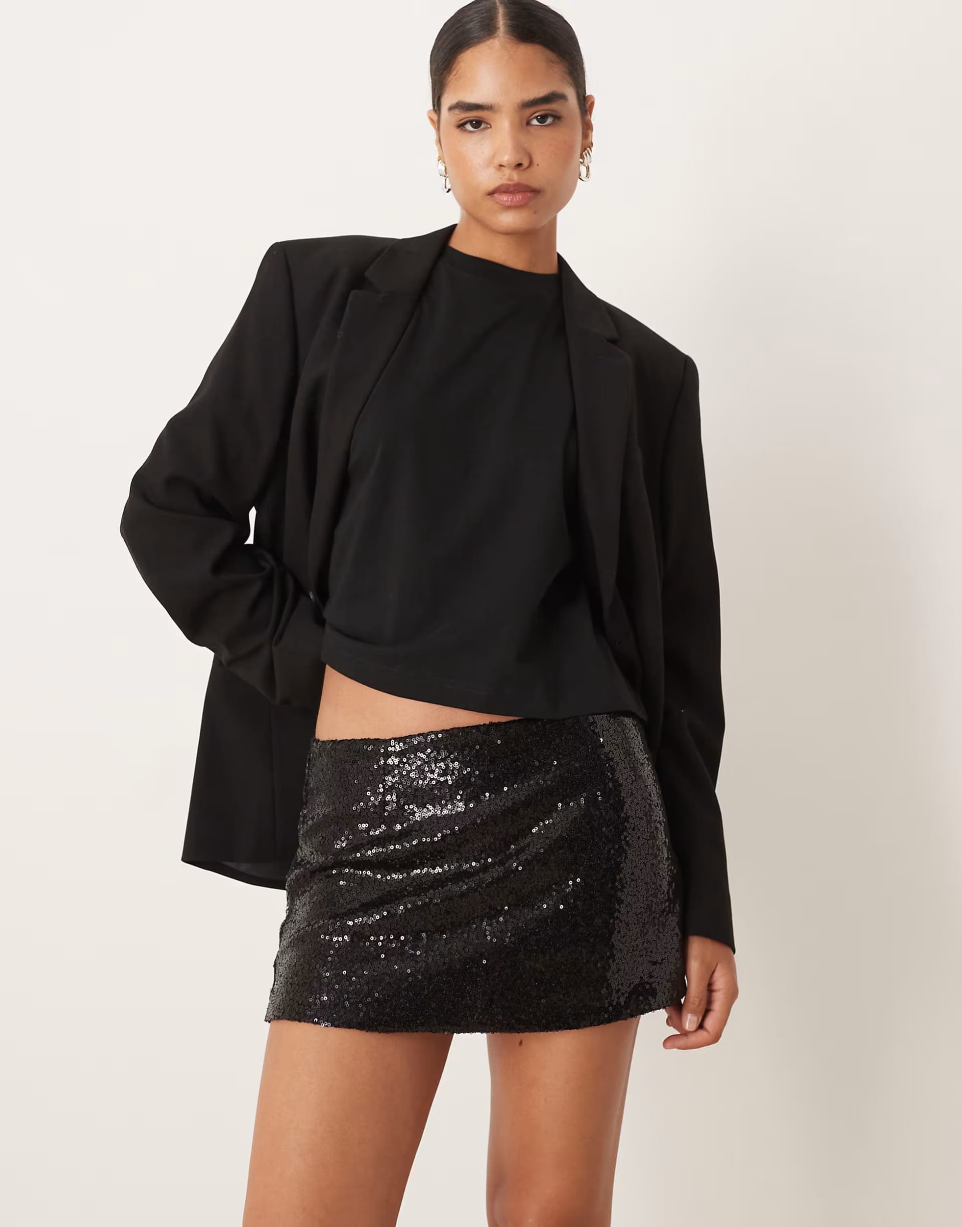 black sequin