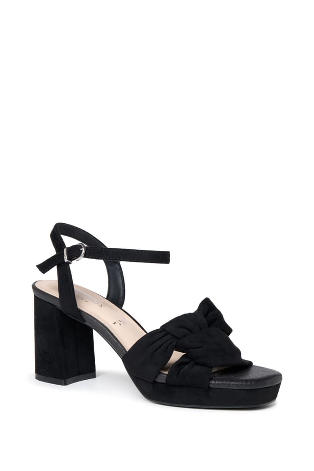 Paradox London Paradox London Women's Nola' Wide Fit Block Heel Platform Sandals in Black - 3