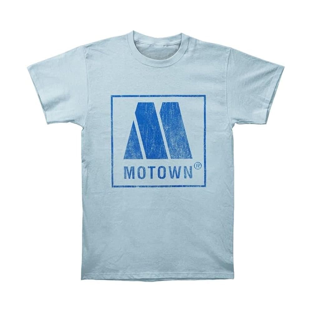 Motown Motown Men's Vintage Cotton Logo T-Shirt in Blue