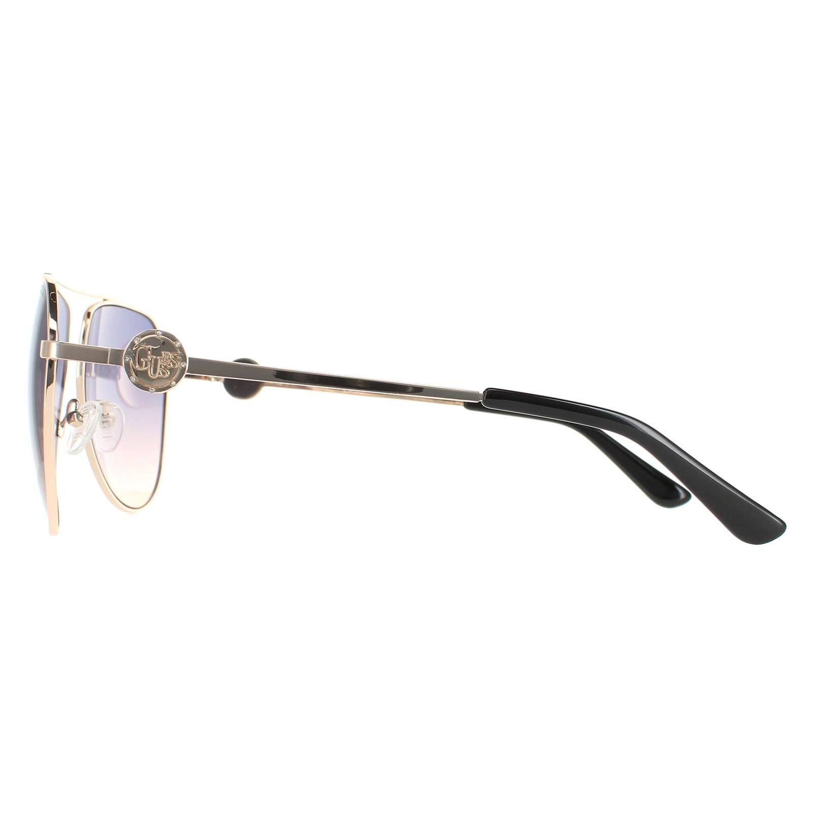 Guess Guess Women's Aviator Gold Blue Gradient GF6140 - 3