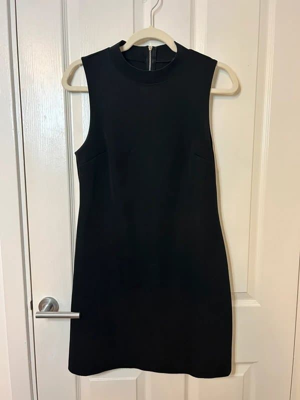 Topshop Black top shop mini dress size 12 LBD