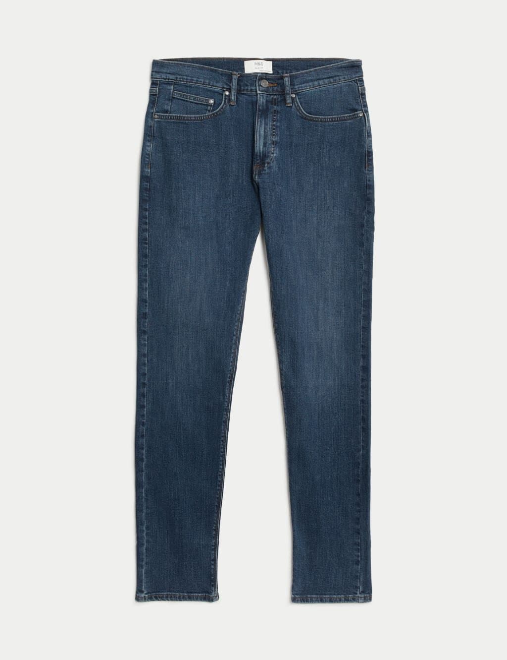 Marks & Spencer M&S Medium Blue Slim Fit Stretch Jeans