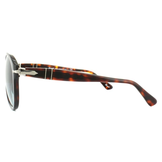 Persol Persol Men's Aviator Dark Havana Light Blue Gradient Sunglasses in Brown - 3