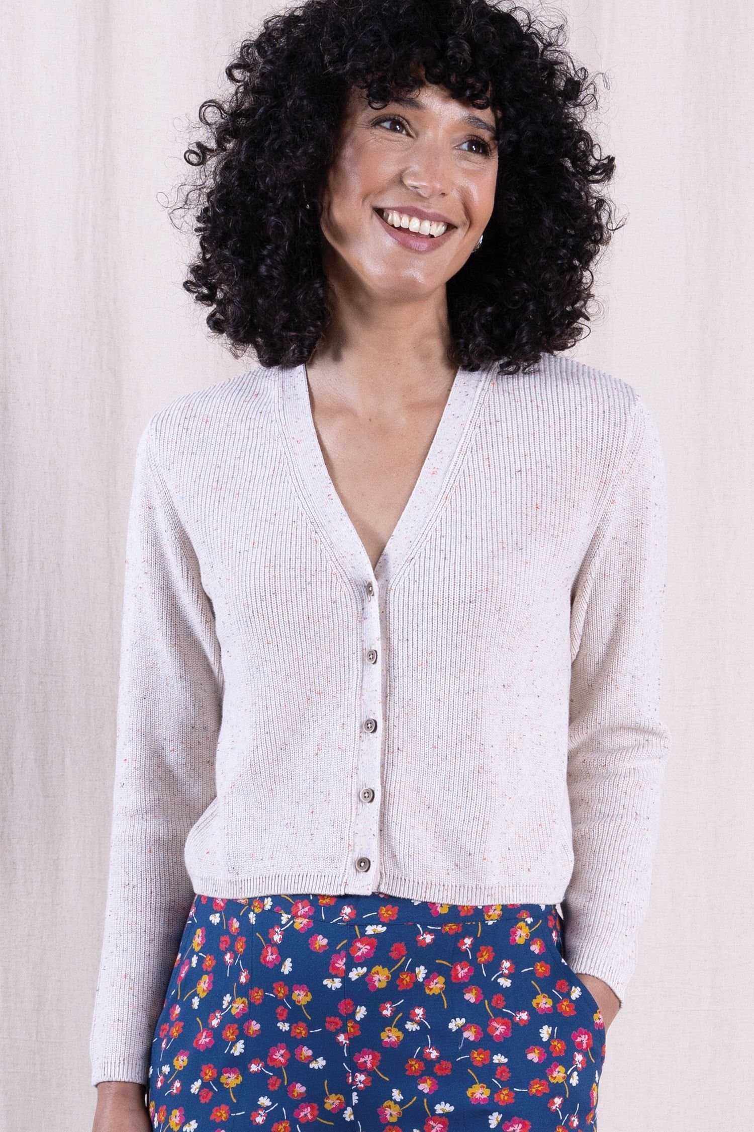Nomads Clothing Nomads Clothing Women's Cotton Cropped Cardi in Ivory