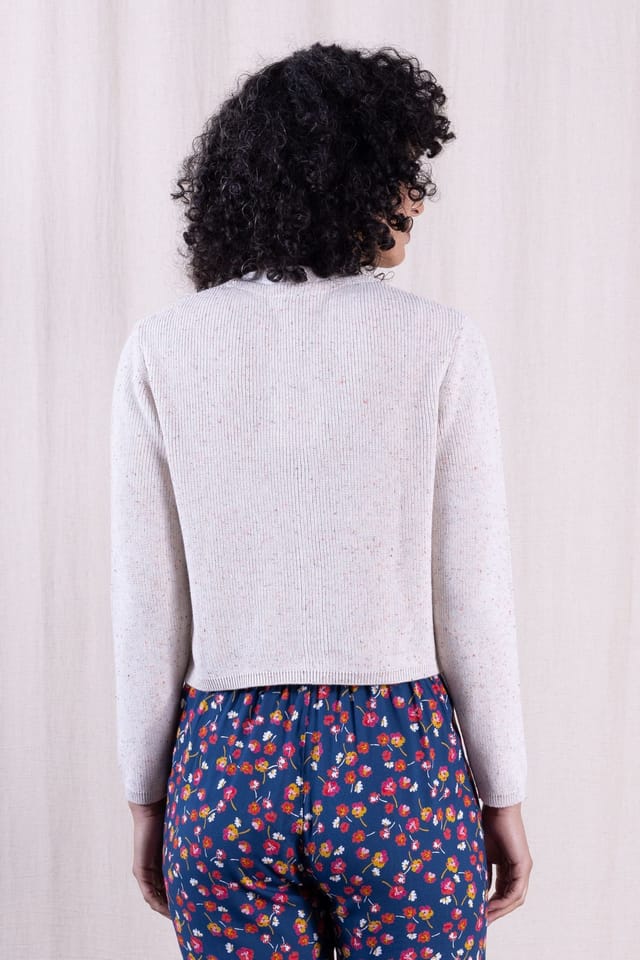 Nomads Clothing Nomads Clothing Women's Cotton Cropped Cardi in Ivory - 3