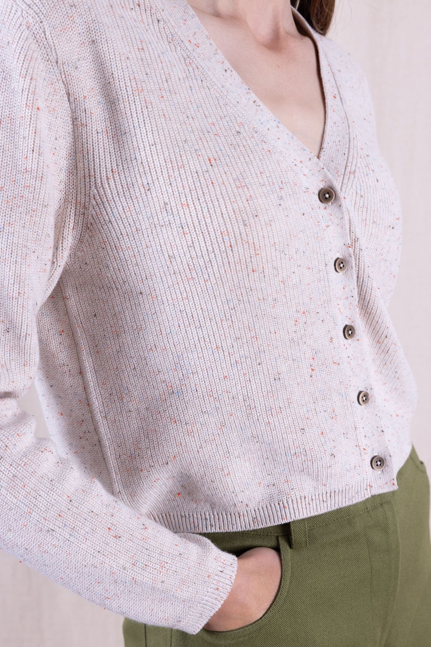 Nomads Clothing Nomads Clothing Women's Cotton Cropped Cardi in Ivory - 4