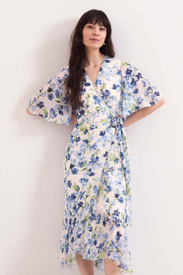Phase Eight Phase Eight Women's Juliette Floral Midi Dress in Ivory - 3