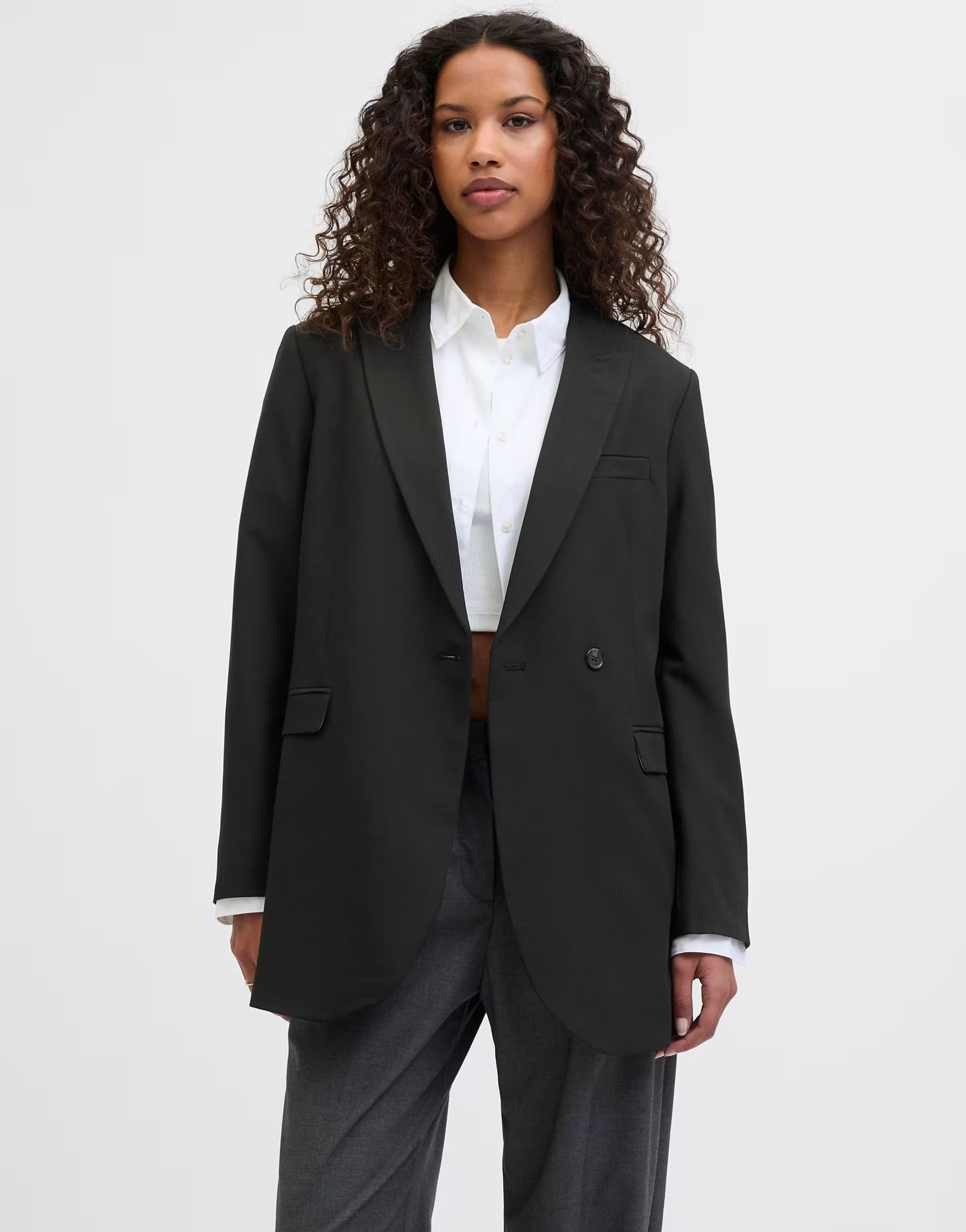 ASOS ASOS Black Double-Breasted Blazer