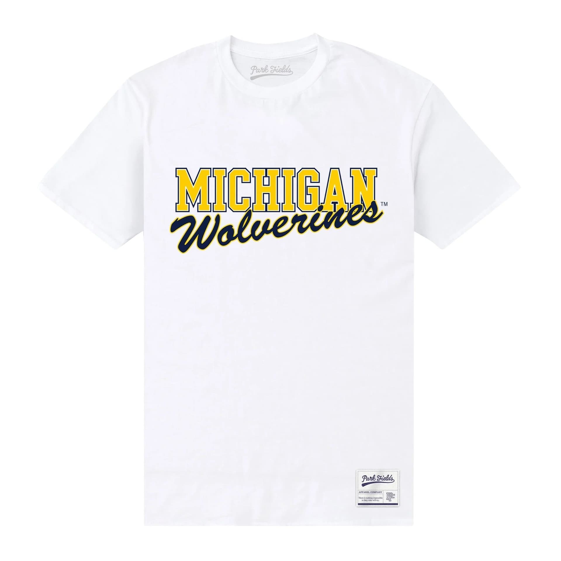 Michigan Wolverines Michigan Wolverines Men's Text T-Shirt in White