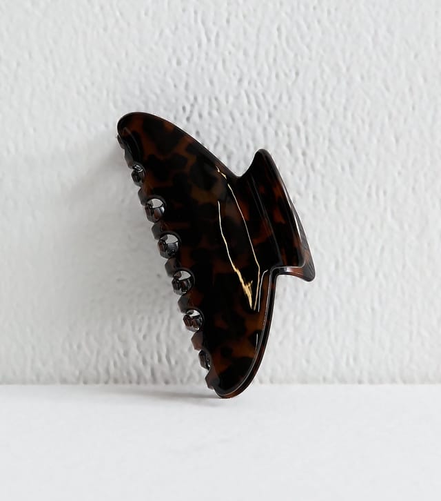 New Look Brown Curved Tortoiseshell Hair Clip New Look - 2