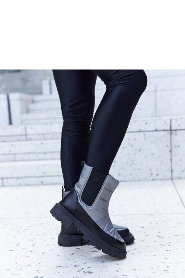 Love Lace Love Lace Women's Galvanis Insulated Snow Boots with Zipper Easy On Off-Warm in Grey - 2