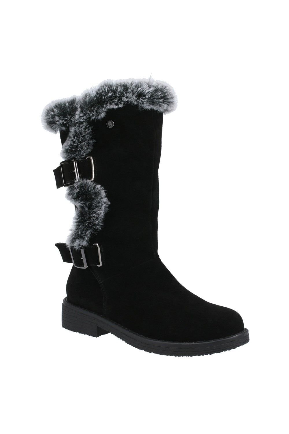 Hush Puppies Hush Puppies Women's 'Megan Wide' Mid Boot in Black - 4