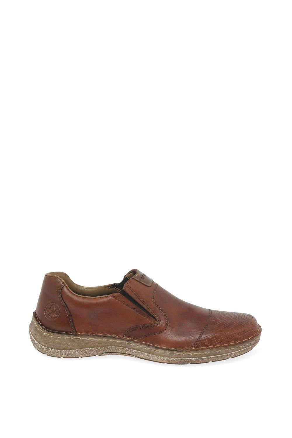 Rieker Rieker Men's 'Derry' Extra Wide Slip On Shoes in Brown