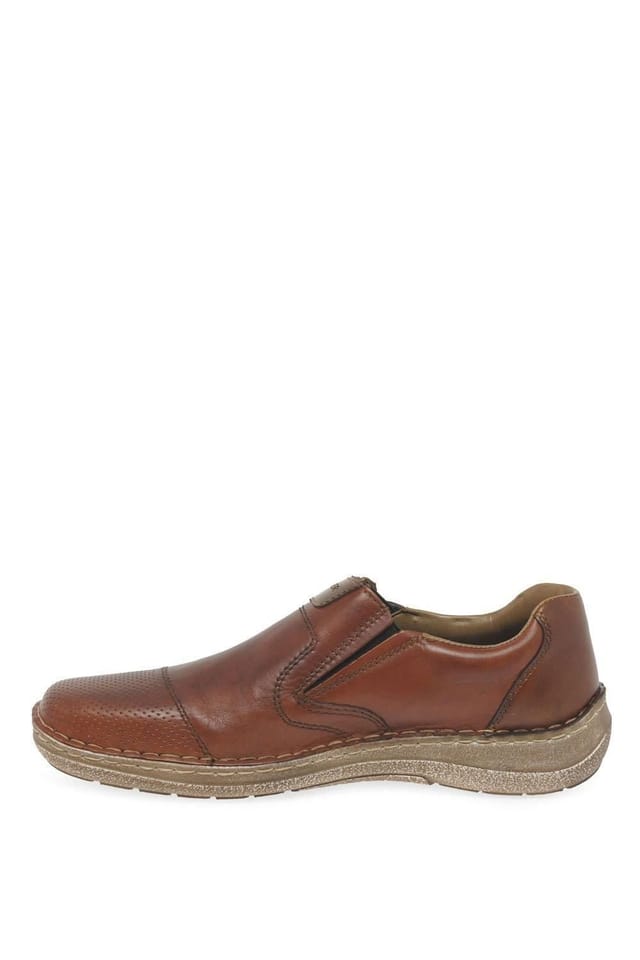 Rieker Rieker Men's 'Derry' Extra Wide Slip On Shoes in Brown - 2