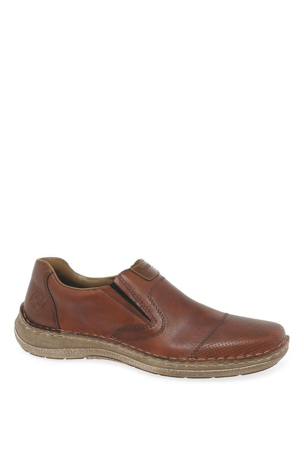 Rieker Rieker Men's 'Derry' Extra Wide Slip On Shoes in Brown - 4