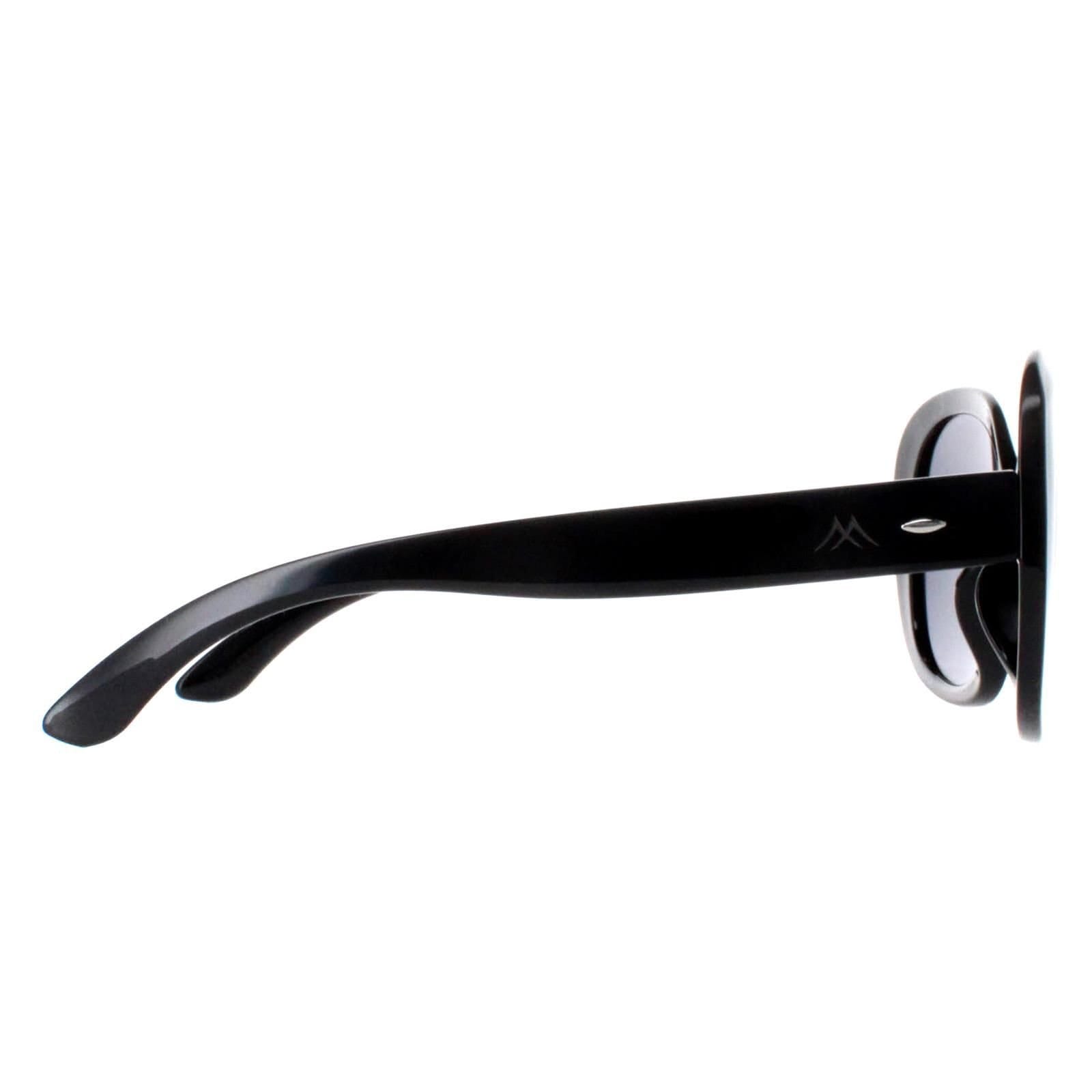 montana montana Women's Butterfly Shiny Black Smoke Polarized MP63 - 4