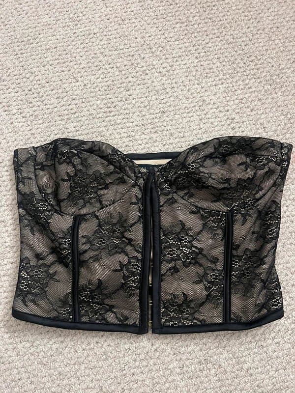 ASOS asos black lace corset