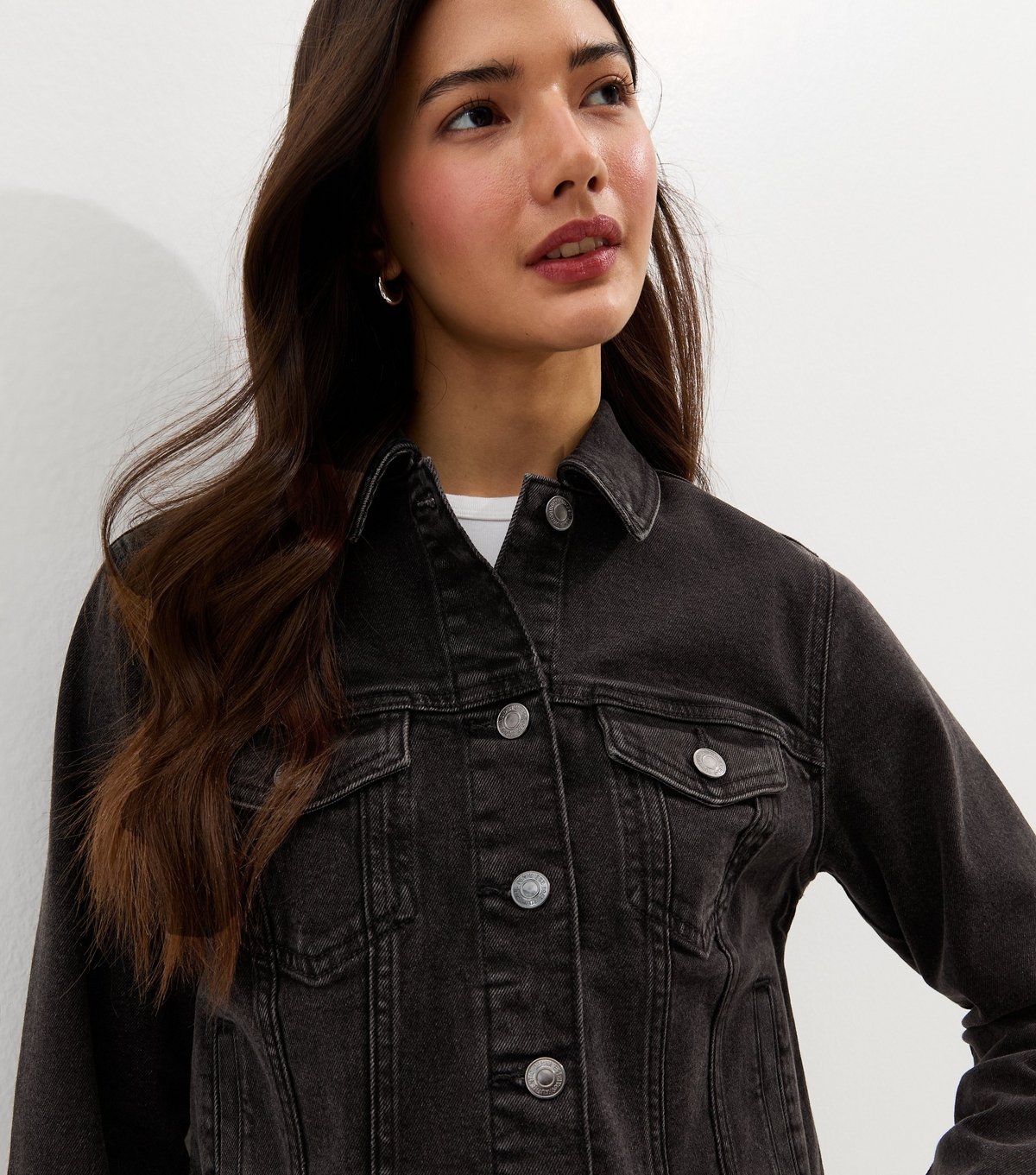New Look Women's Black Wash Denim Jacket New Look - 2