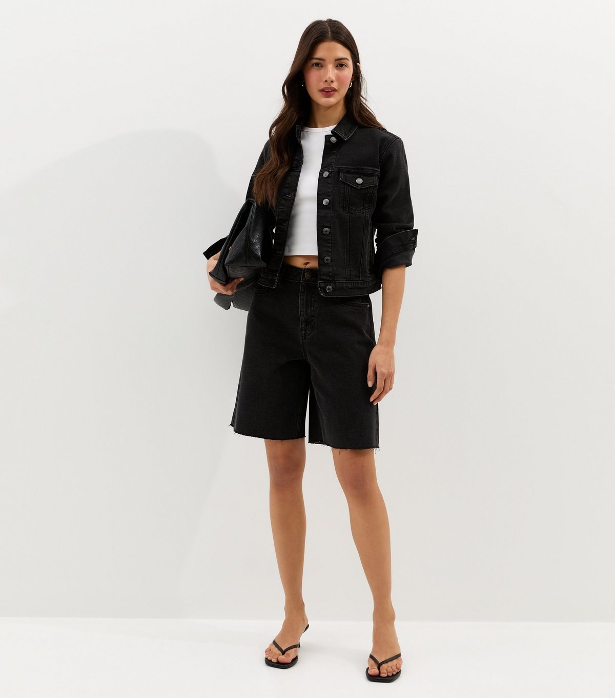 New Look Women's Black Wash Denim Jacket New Look - 3