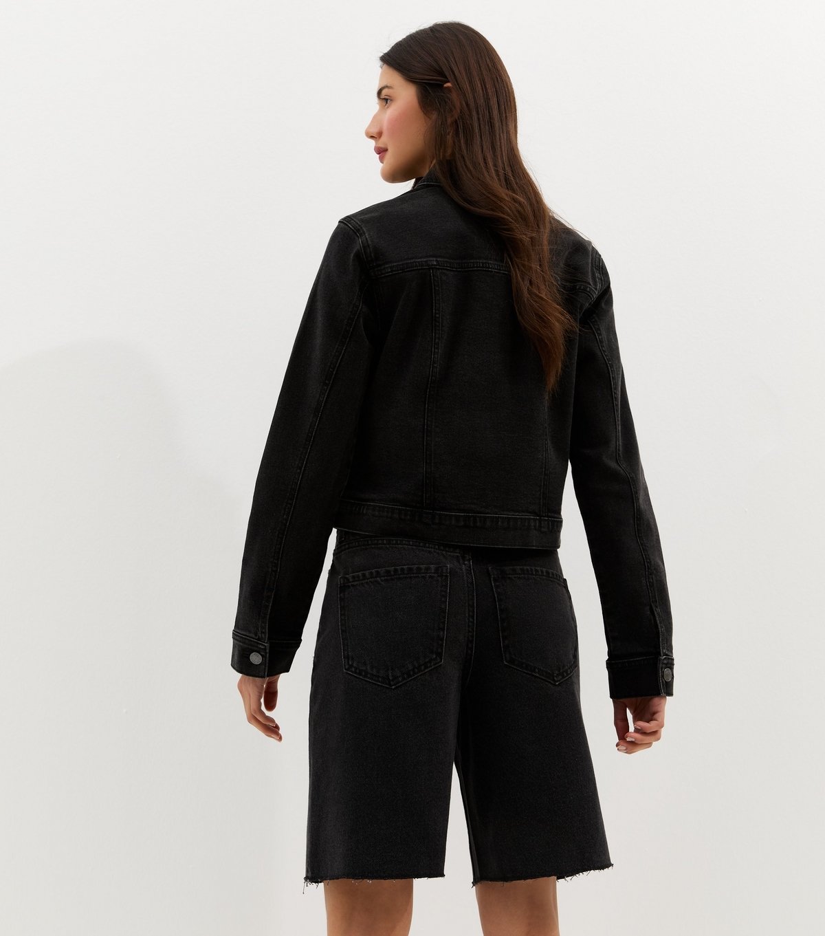 New Look Women's Black Wash Denim Jacket New Look - 4