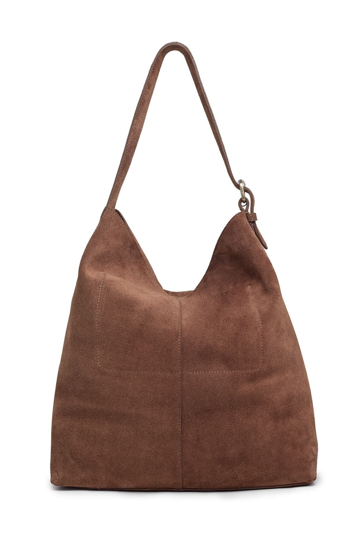 Celtic & Co Celtic & Co Chocolate Suede Slouchy Shoulder Bag