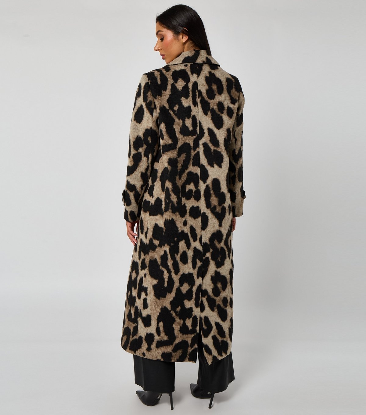 Urban Bliss Women's Brown Leopard Pattern Long Coat Urban Bliss New Look - 4