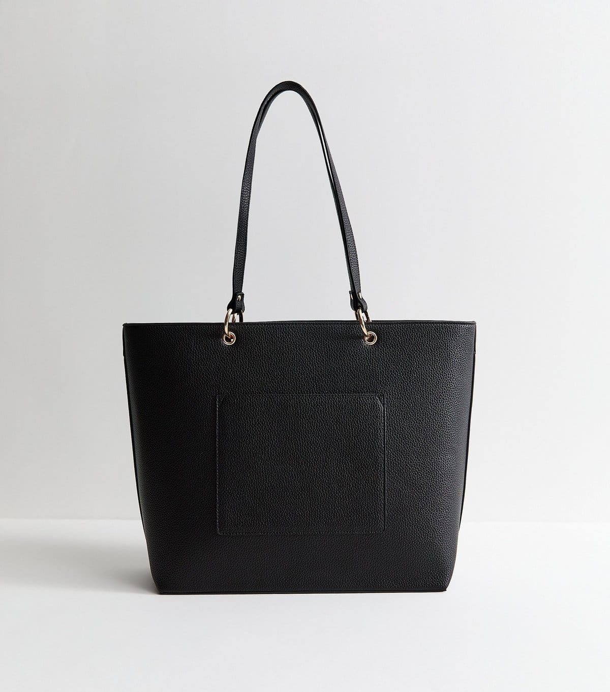 New Look Black Faux Leather Crocodile Embossed Trio Tote Bag Vegan New Look - 4