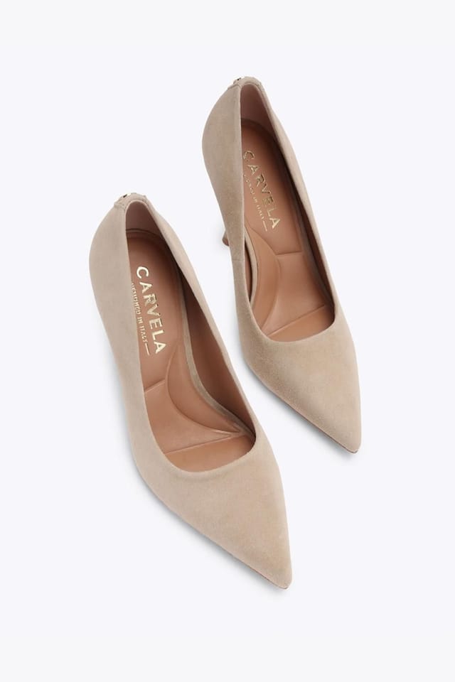 Carvela Carvela Women's 'Incanto Court' Suede Heels in Taupe - 2