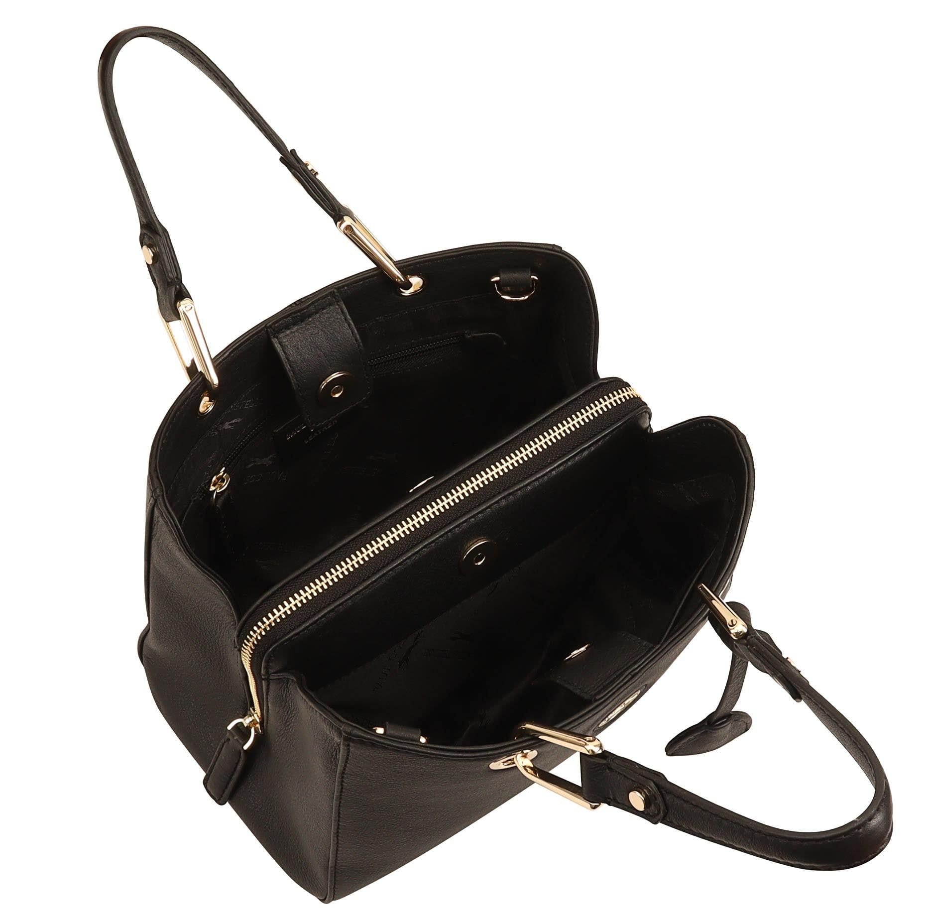 Paul Costelloe Paul Costelloe Women's Selma Leather Multi Way Bag in Jet Black - 4
