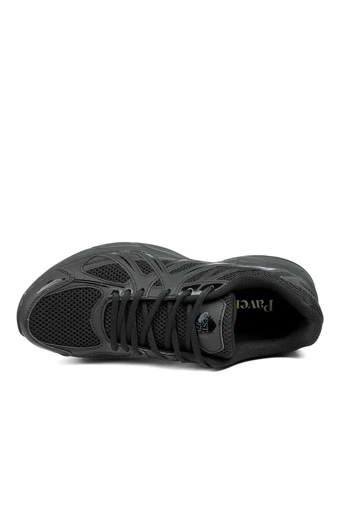 Pavers Pavers Men's Lace Up Sport Trainers in Black - 4