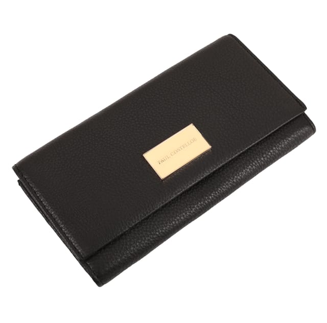 Paul Costelloe Paul Costelloe Women's Ellen Leather Purse in Jet Black - 2