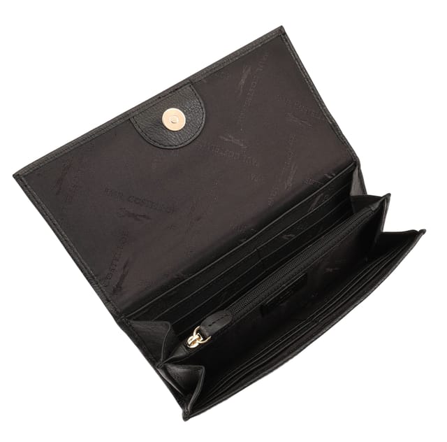 Paul Costelloe Paul Costelloe Women's Ellen Leather Purse in Jet Black - 3