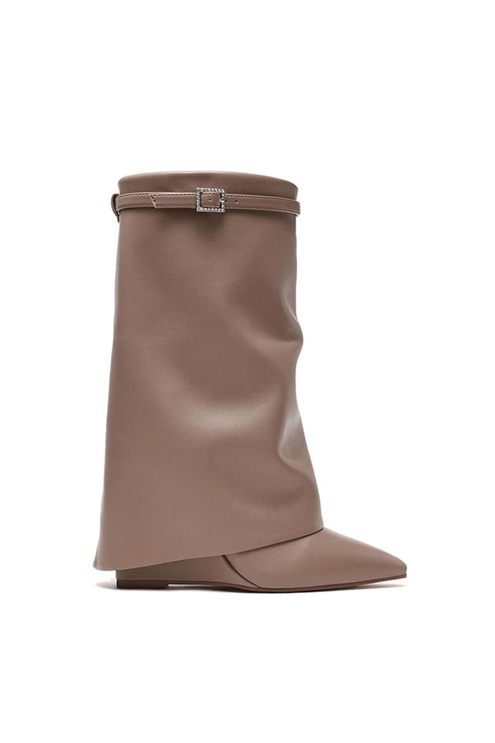 Steve Madden STEVE MADDEN Women's 'Shocker Boot Taupe' Boots in Taupe