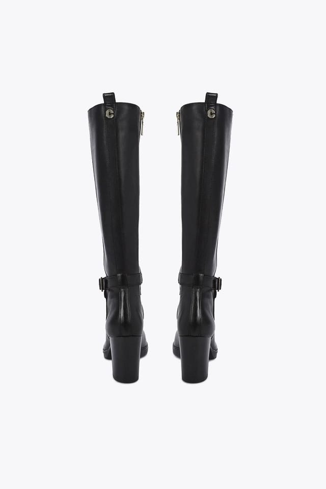 Carvela Carvela Women's 'Silver Knee Wide Fit' Leather Boots in Black - 3