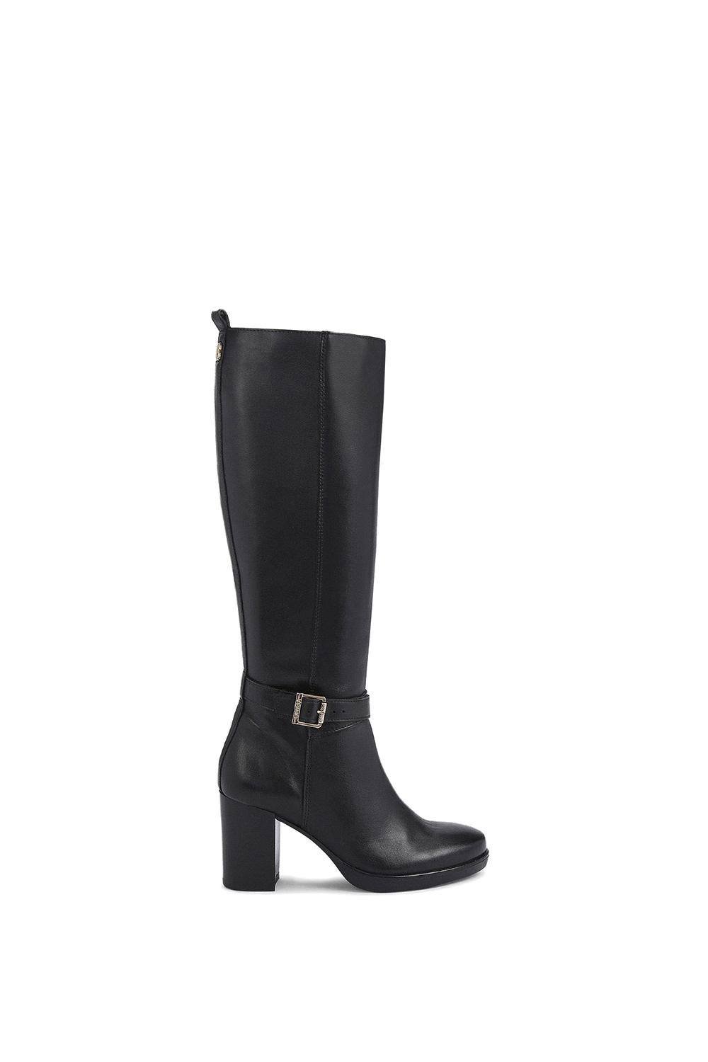 Carvela Carvela Women's 'Silver Knee Wide Fit' Leather Boots in Black - 4