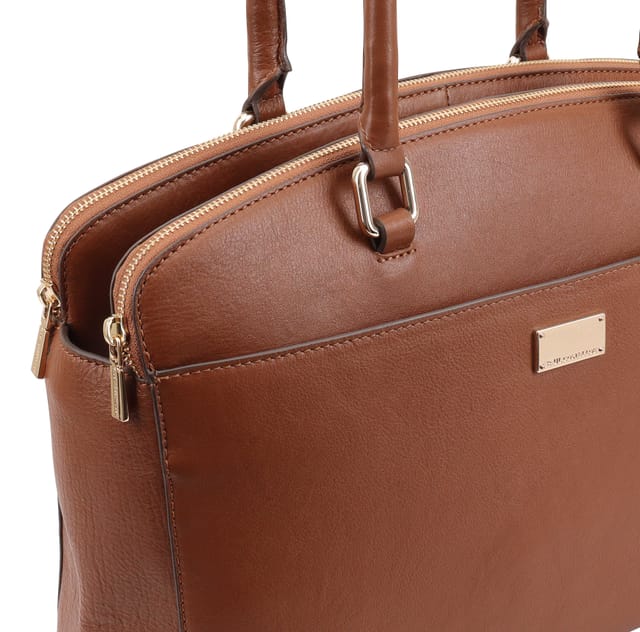 Paul Costelloe Paul Costelloe Women's Marina Leather Shoulder Bag in Brown - 3