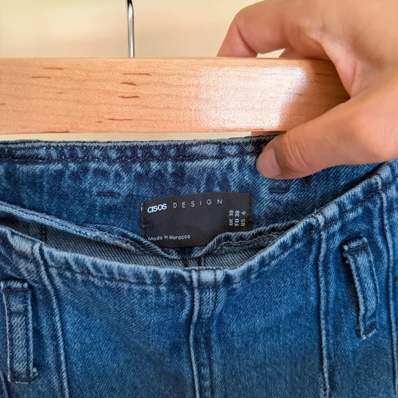 ASOS Design ASOS wide leg blue denim jeans
