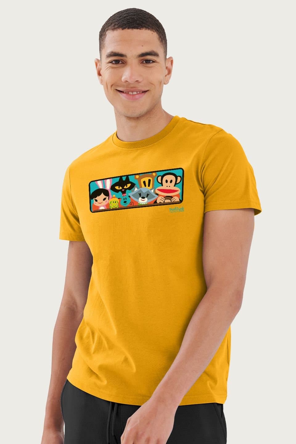 Paul Frank Paul Frank Gold Julius Driving The Gang T-Shirt