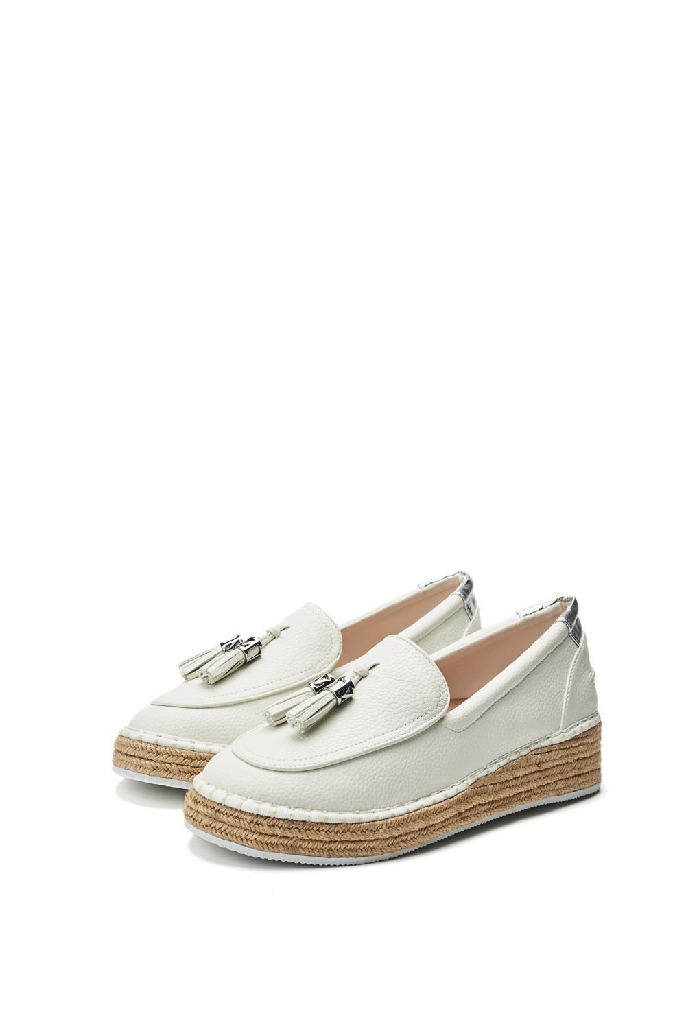 Moda In Pelle Moda In Pelle Women's 'Elga' Porvair Loafers in White - 2