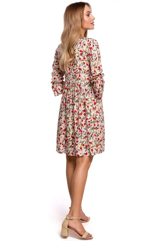 Love Lace Love Lace Women's Classic Summer Dress with Elastic Frill Sleeves - 2
