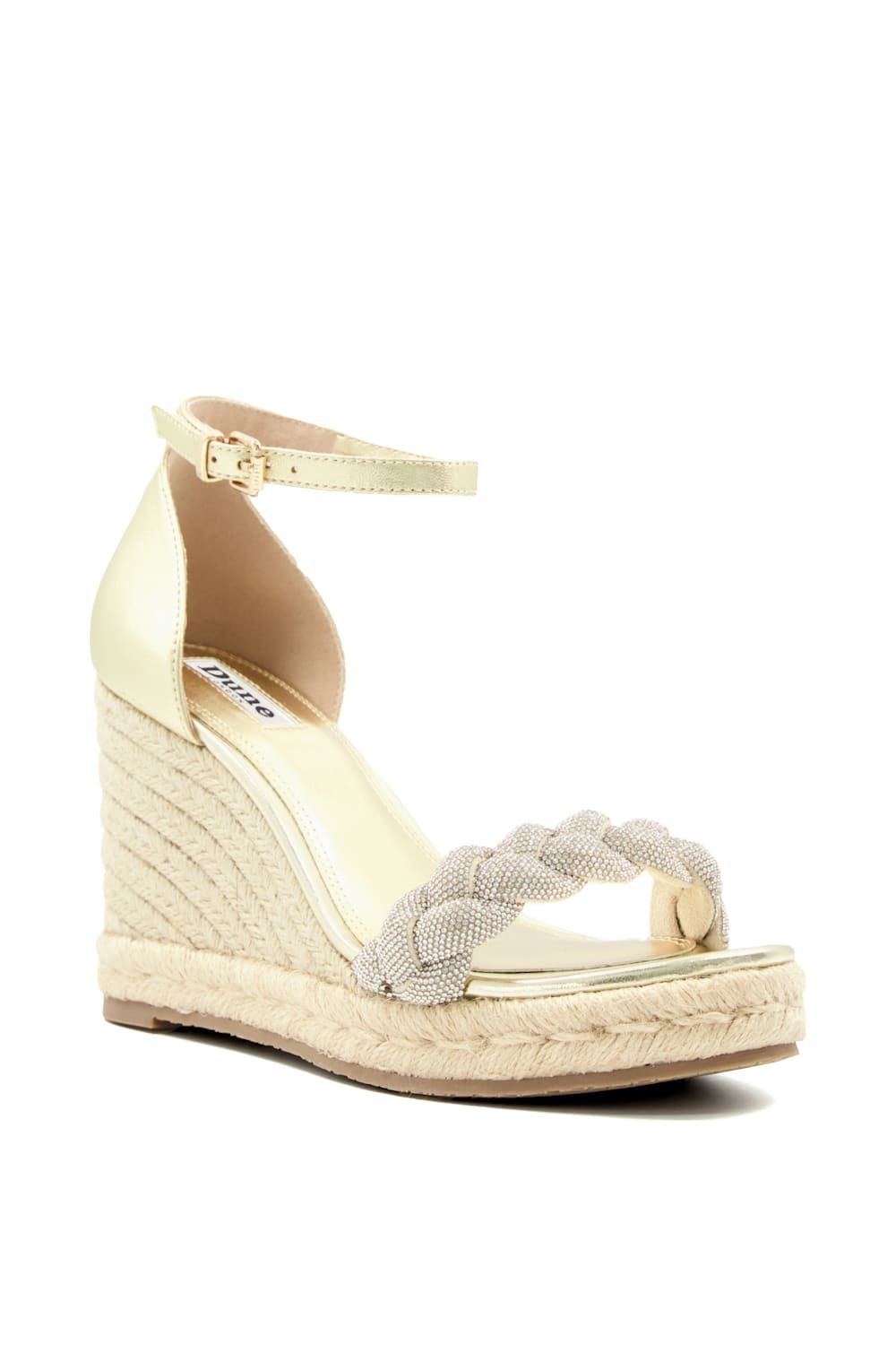 Dune London Dune London Women's 'Kingdom' Leather Wedges in Metallics - 2