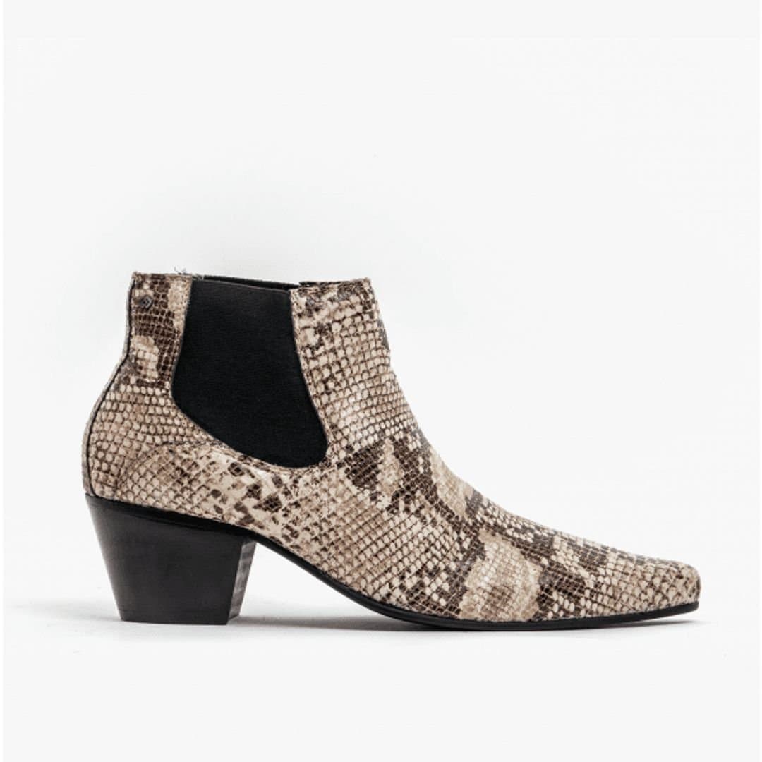 Club Cubano Club Cubano Light Brown Cuban Heel Ankle Boots