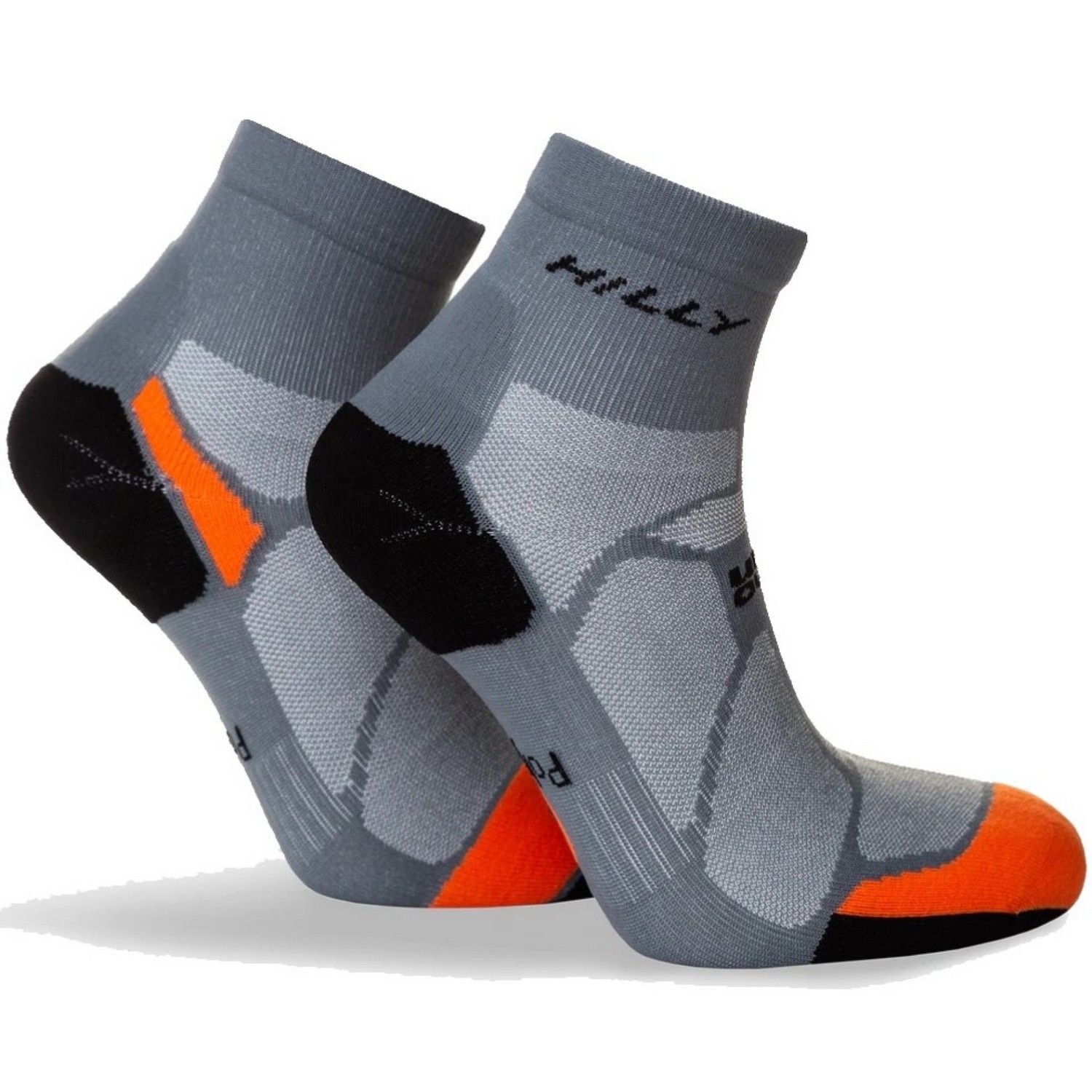 Hilly Hilly Men's Marathon Fresh Ankle Socks in Grey - 2