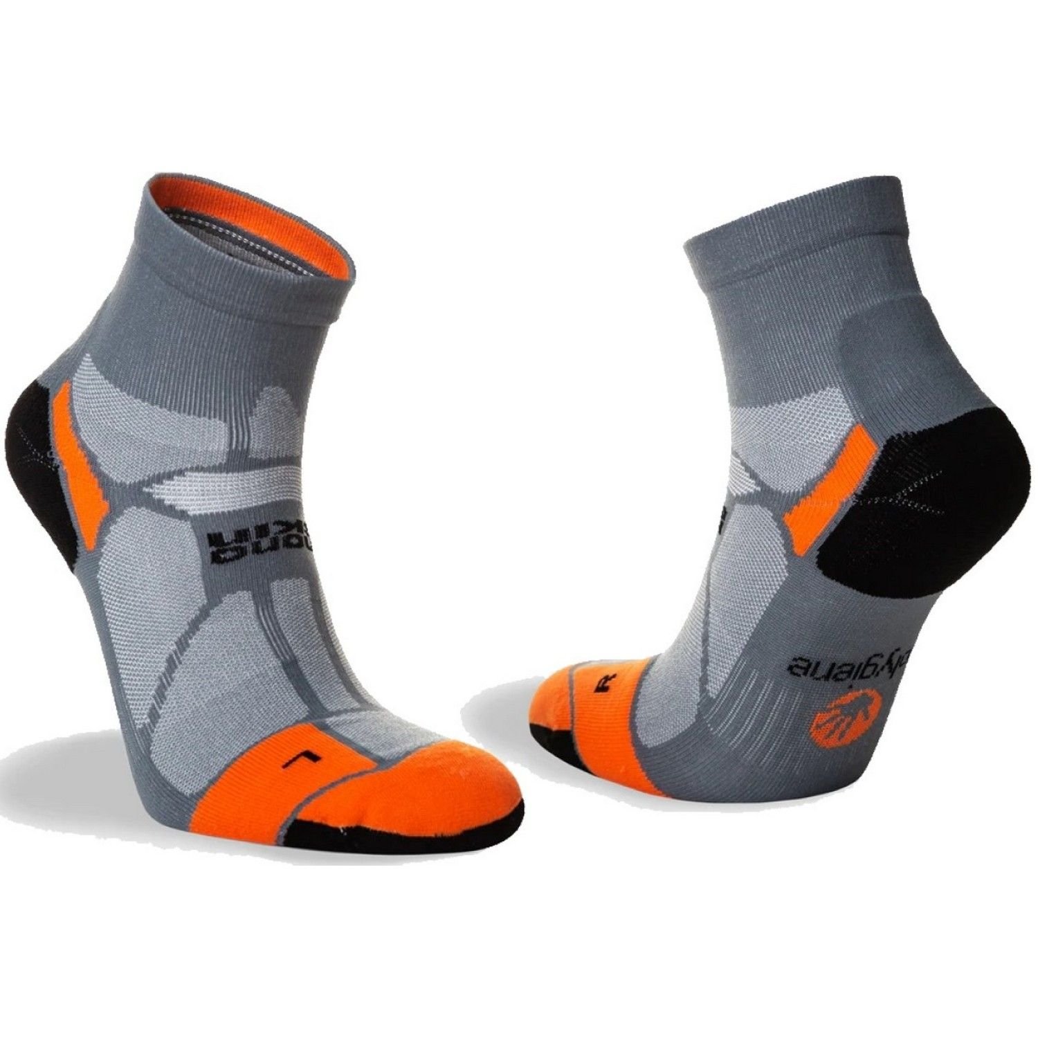 Hilly Hilly Men's Marathon Fresh Ankle Socks in Grey - 3