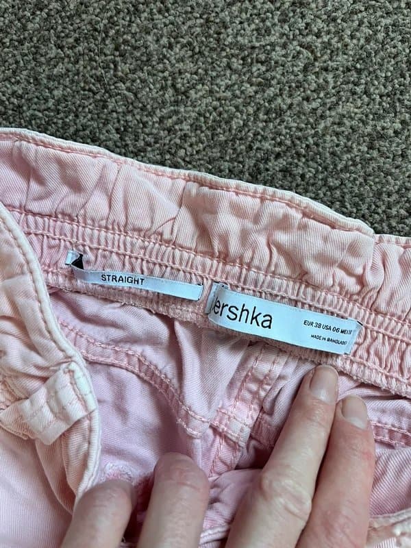 Bershka Women’s bershka pink cargo pants EU 38 size