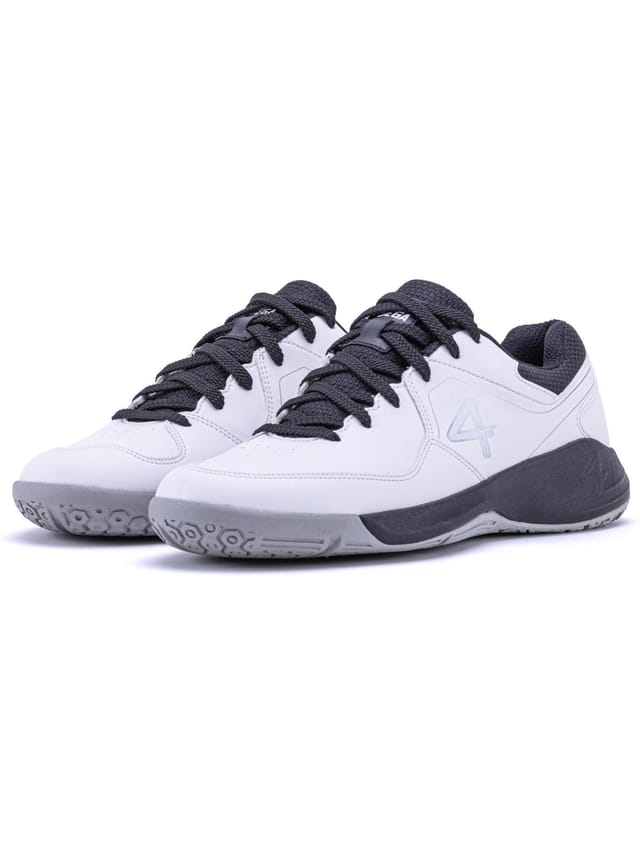 QUIVE QUIVE Men's Hyper Badminton Squash Volleyball Court Shoes in White - 2