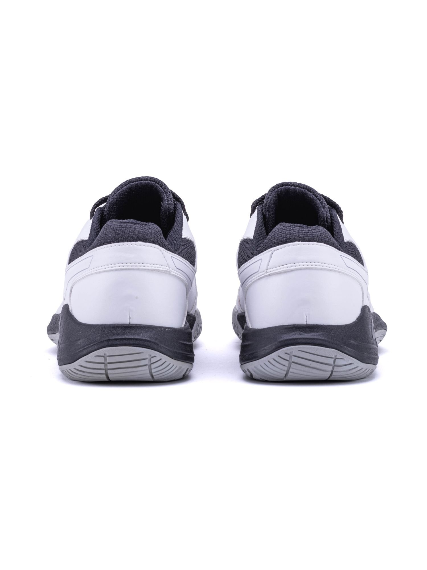 QUIVE QUIVE Men's Hyper Badminton Squash Volleyball Court Shoes in White - 4