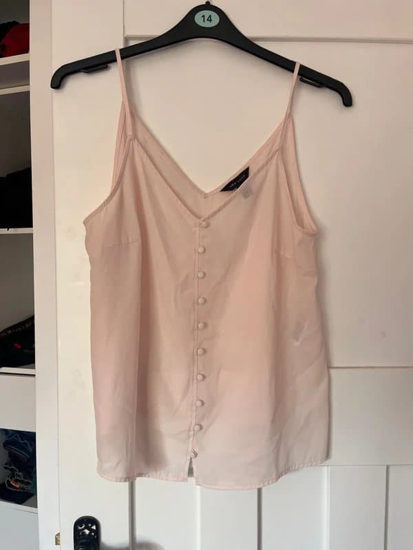 New Look Pale pink cami top / new look / size 14