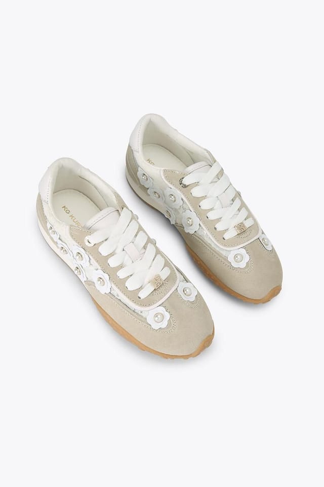 KG Kurt Geiger KG Kurt Geiger Women's 'Lavender Flower' Trainers in Light Beige - 2
