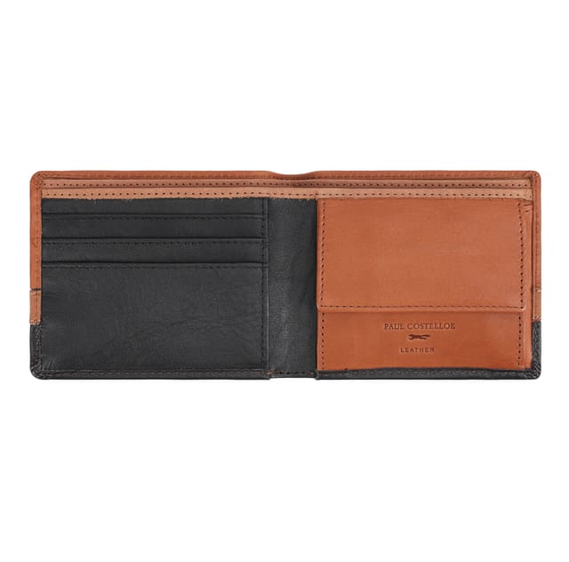 Paul Costelloe Paul Costelloe Men's Terry Leather Wallet in Brown - 2